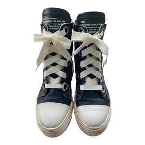 Cristian Zerotre CALIPSO Classic Version 10 Black Leather Size 38 7.5 Sneakers